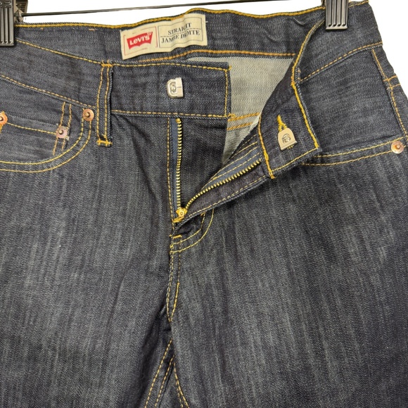 Levi’s Straight Leg Blue Jeans – Size 10 – Dark Wash 100% Cotton Classic Fit - Picture 7 of 16